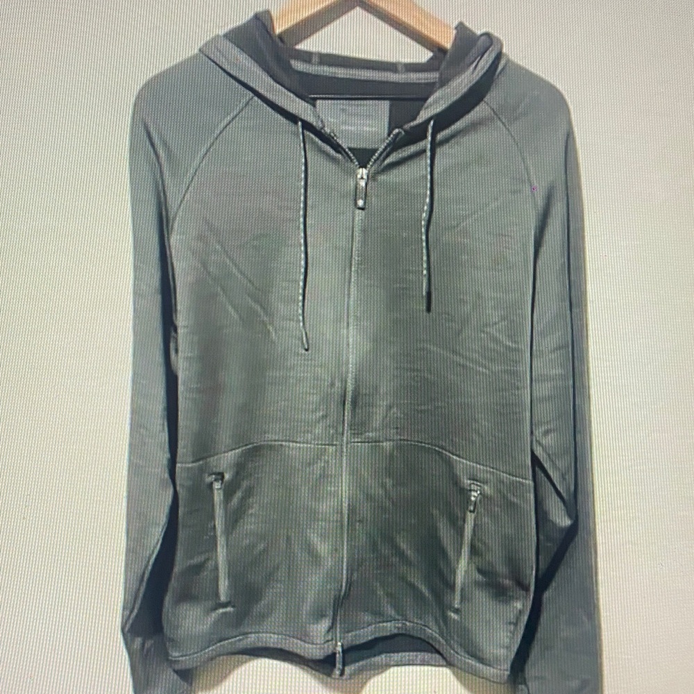 Peter Millar Gray Zip Up Sweater